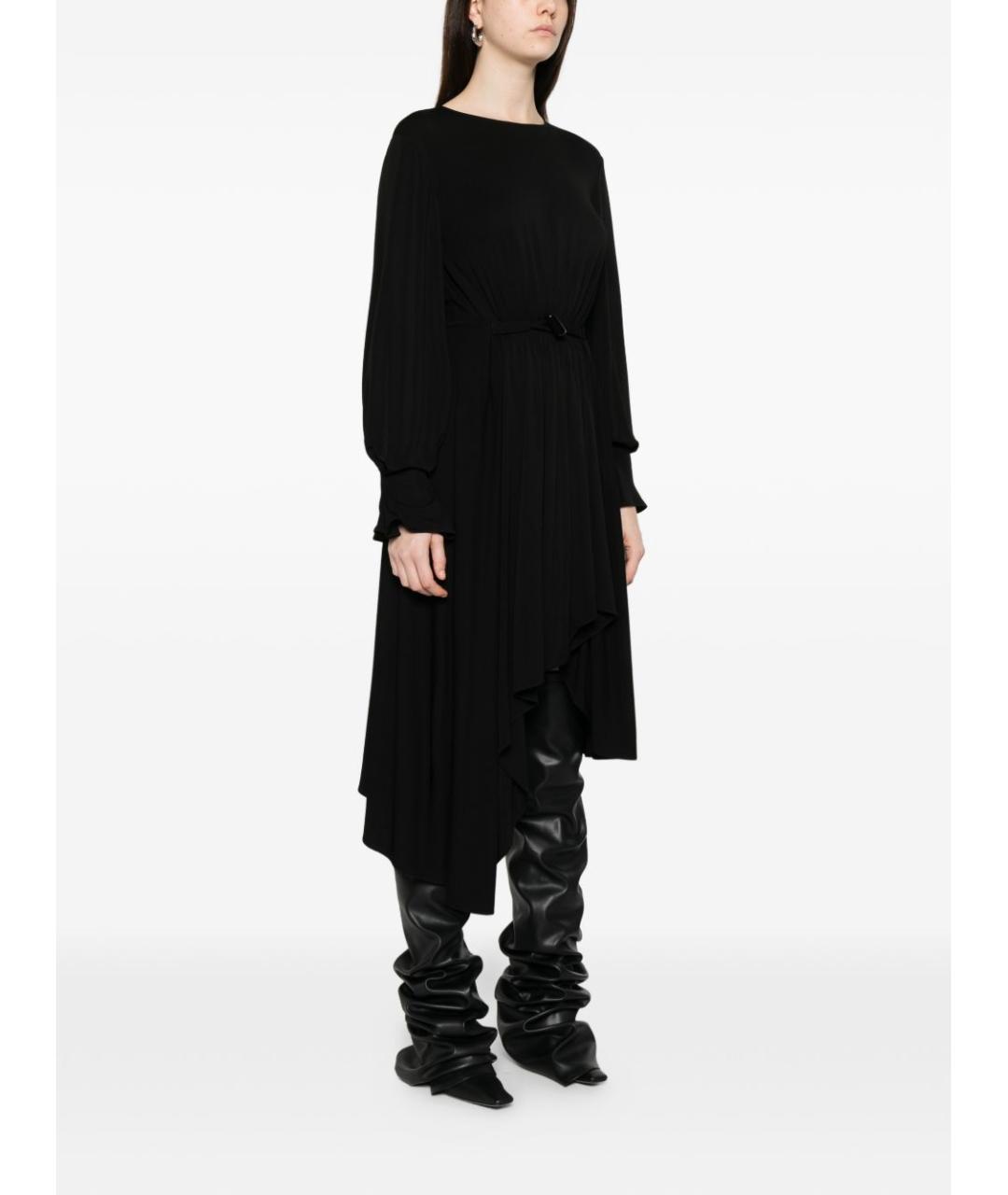 LOEWE Черное хлопковое повседневное платье, фото 5