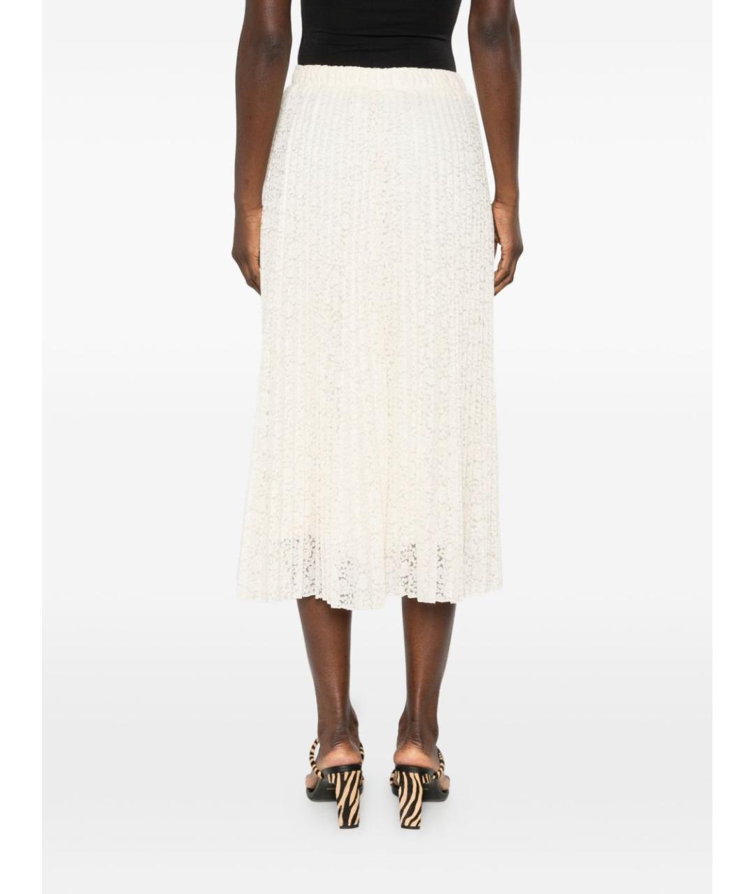 ERMANNO SCERVINO Белая полиэстеровая юбка миди, фото 2