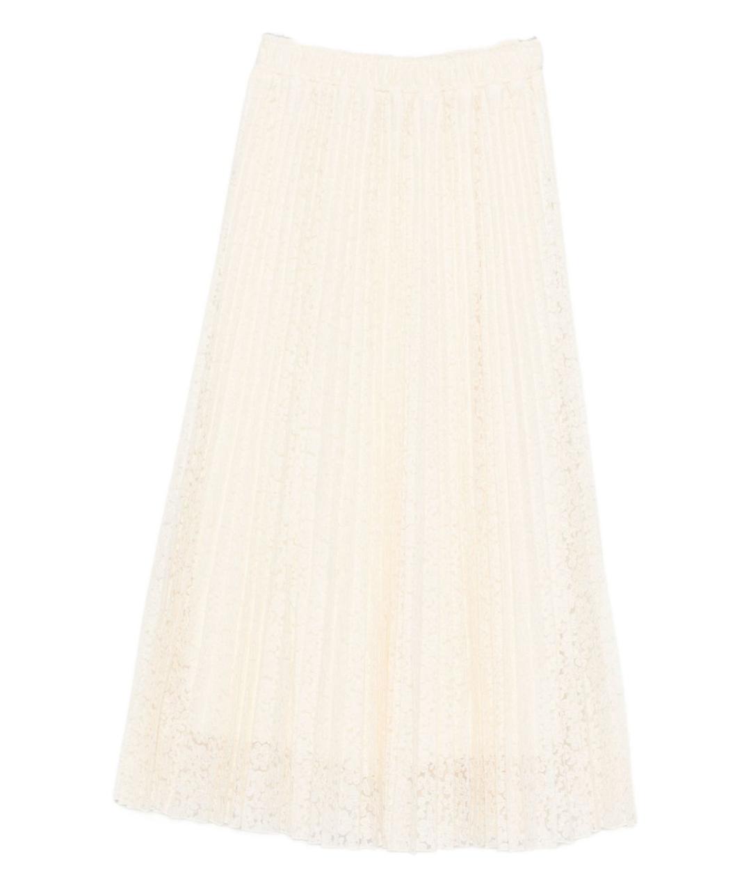 ERMANNO SCERVINO Белая полиэстеровая юбка миди, фото 1