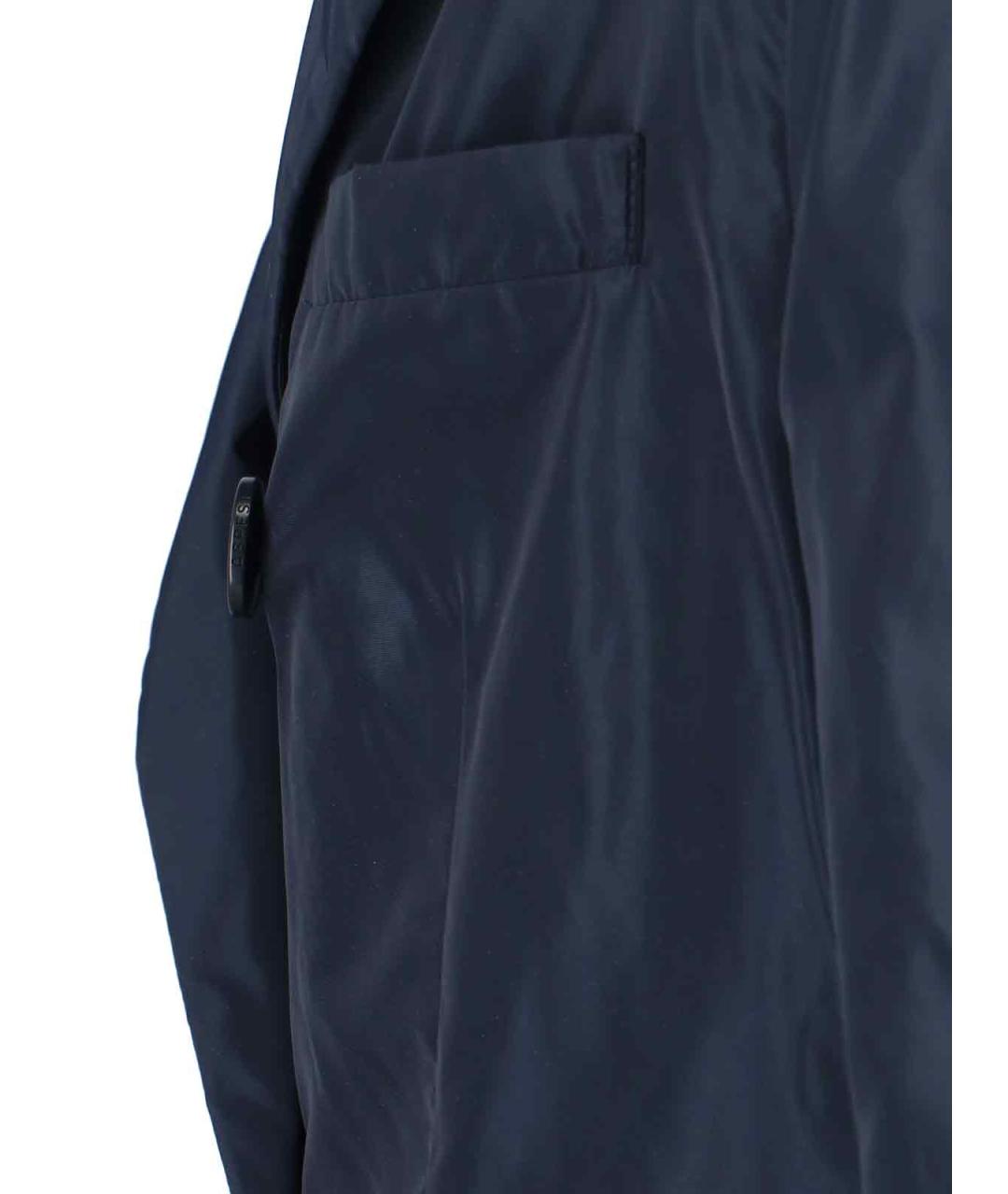 ASPESI Темно-синий полиэстеровый жакет/пиджак, фото 3