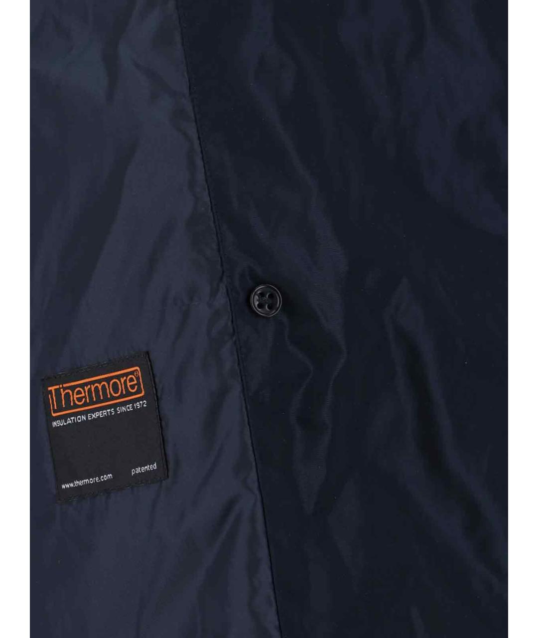 ASPESI Темно-синий полиэстеровый жакет/пиджак, фото 5