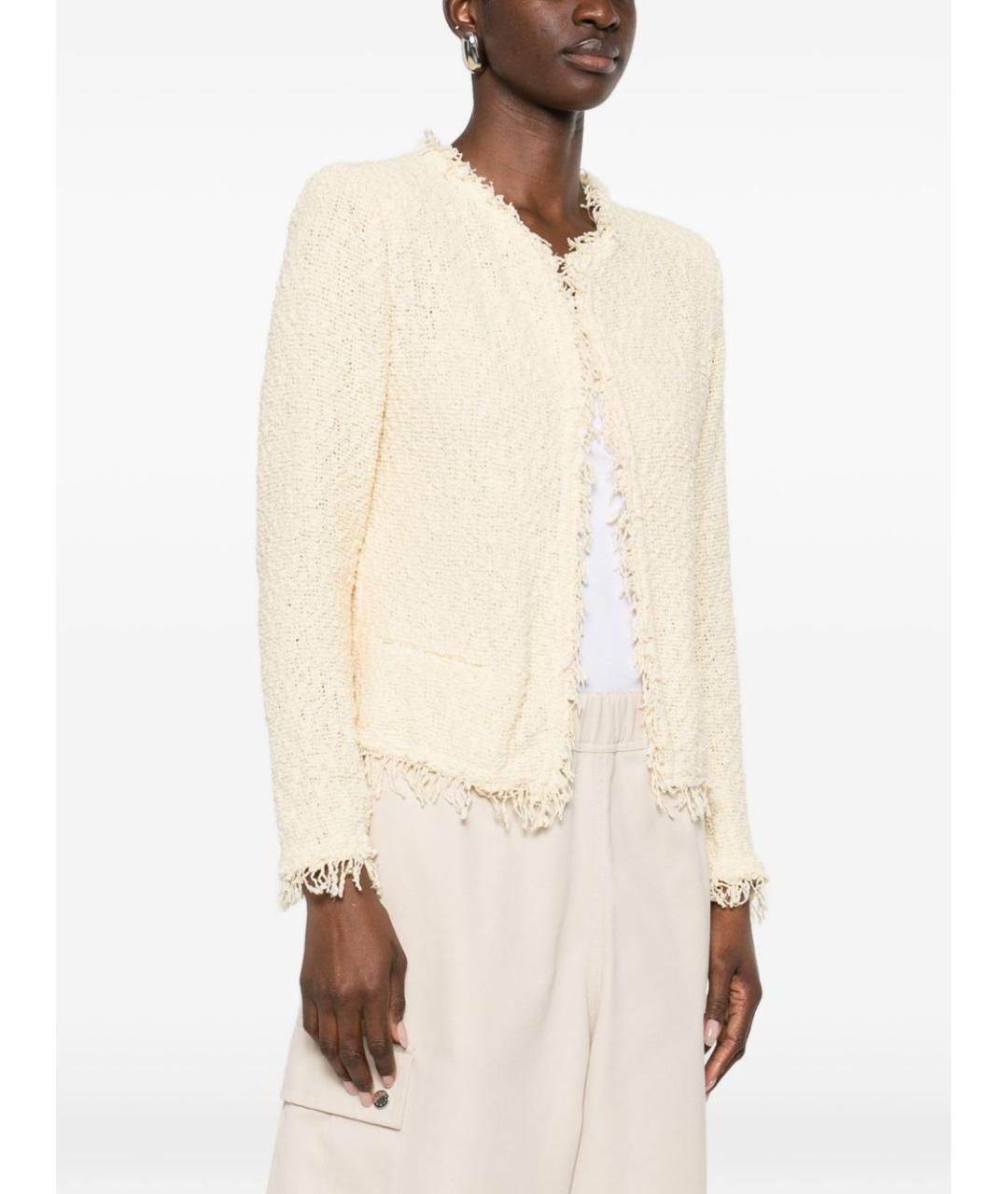 IRO Бежевый хлопковый жакет/пиджак, фото 5