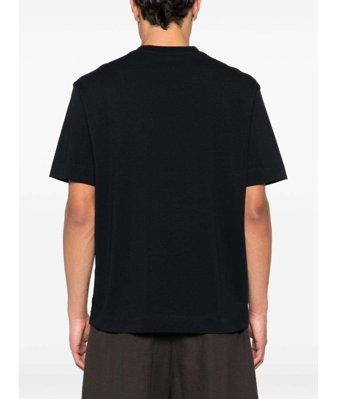 EMPORIO ARMANI Синяя хлопковая футболка, фото 4