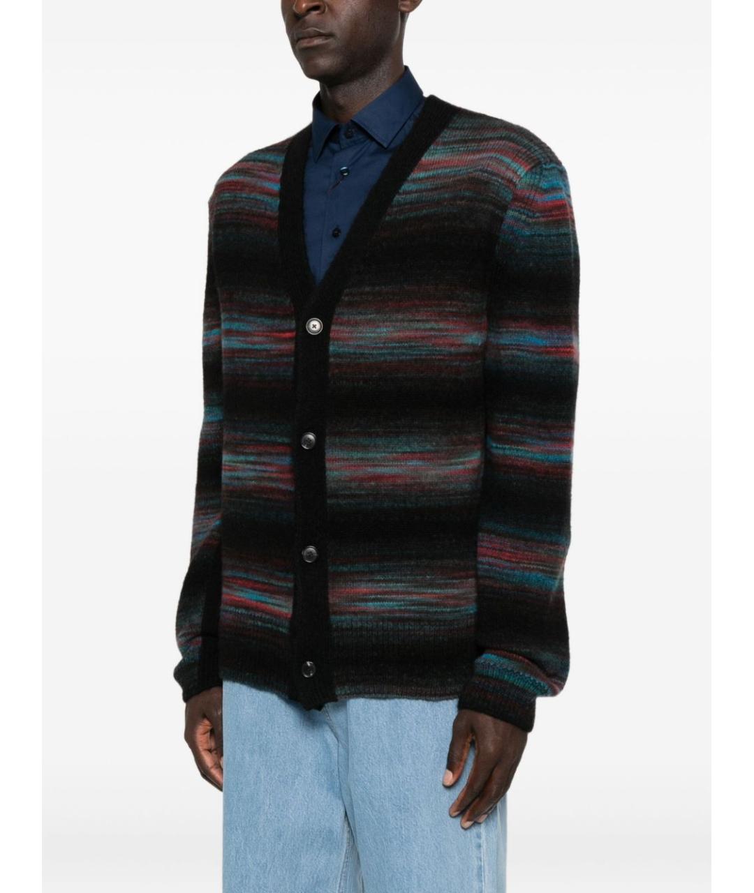 PAUL SMITH Черный шерстяной кардиган, фото 5