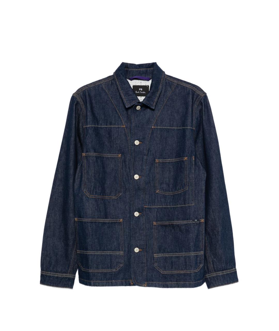 PS BY PAUL SMITH Синяя хлопковая куртка, фото 1