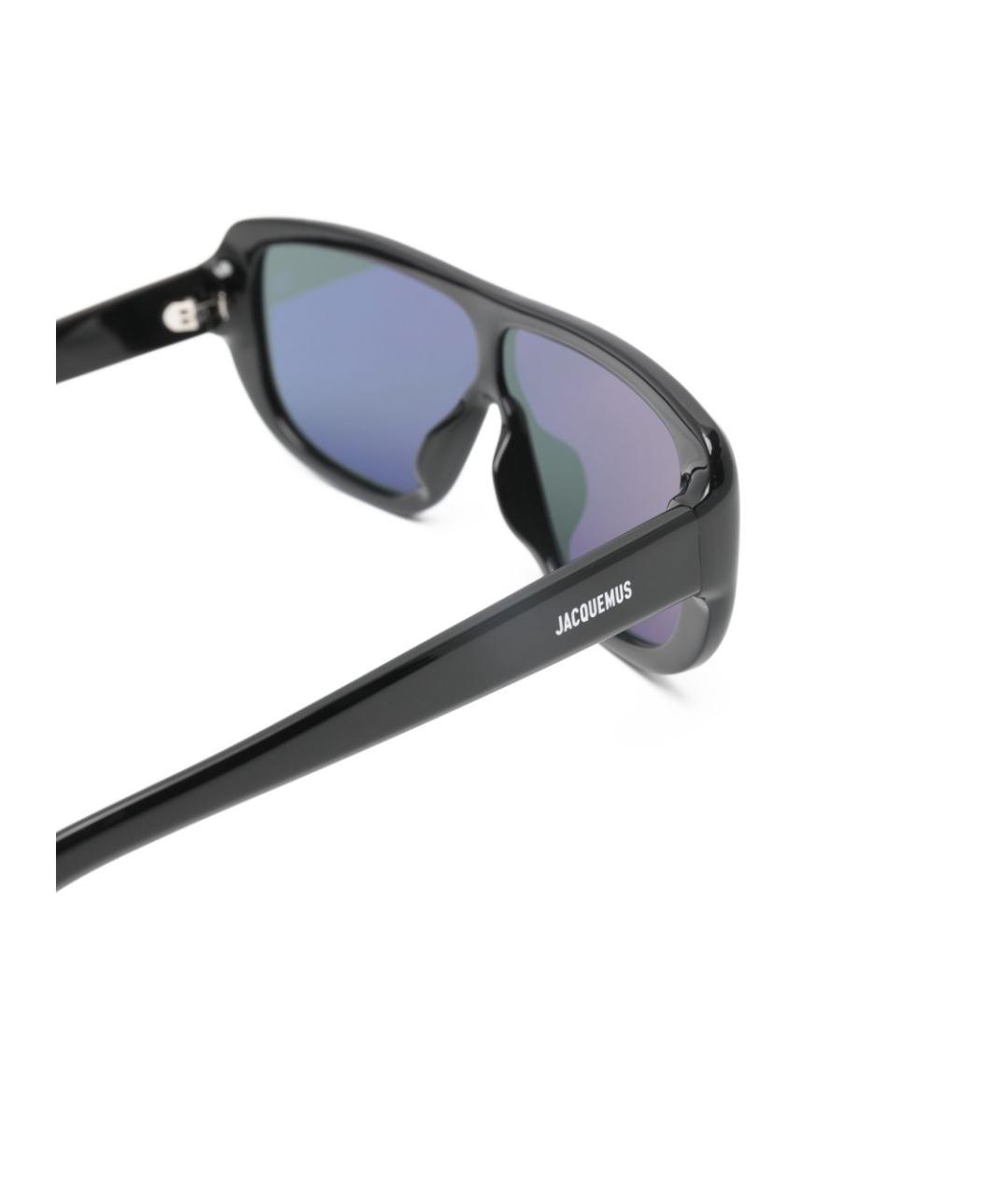 JACQUEMUS Черные пластиковые солнцезащитные очки, фото 3
