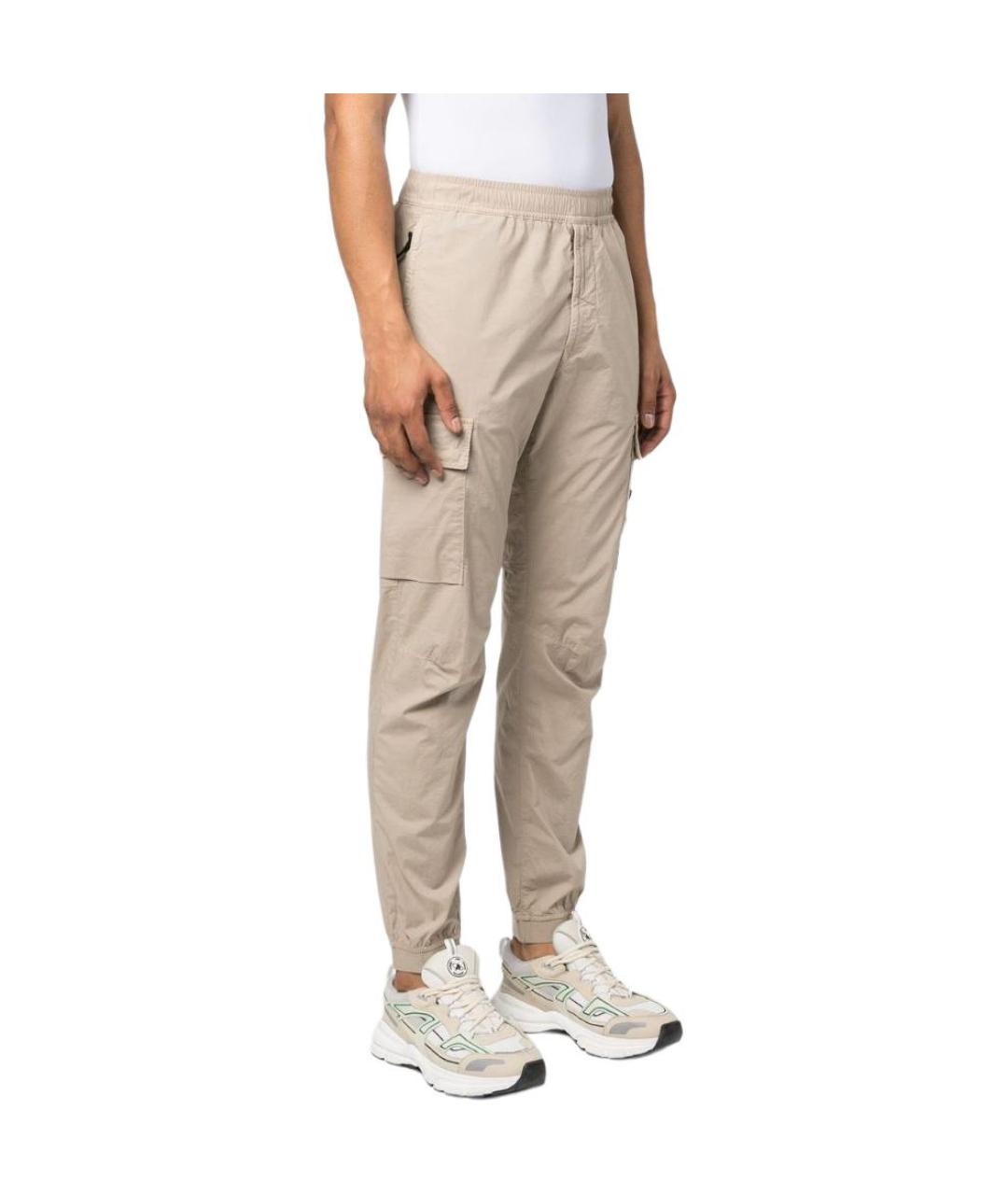 STONE ISLAND Серые повседневные брюки, фото 4