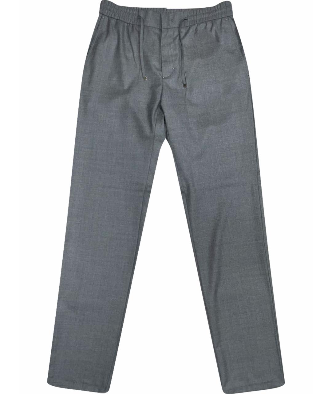 ZILLI Серые шерстяные классические брюки, фото 1