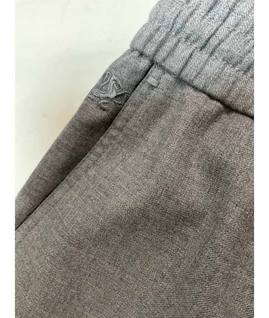 ZILLI Серые шерстяные классические брюки, фото 3