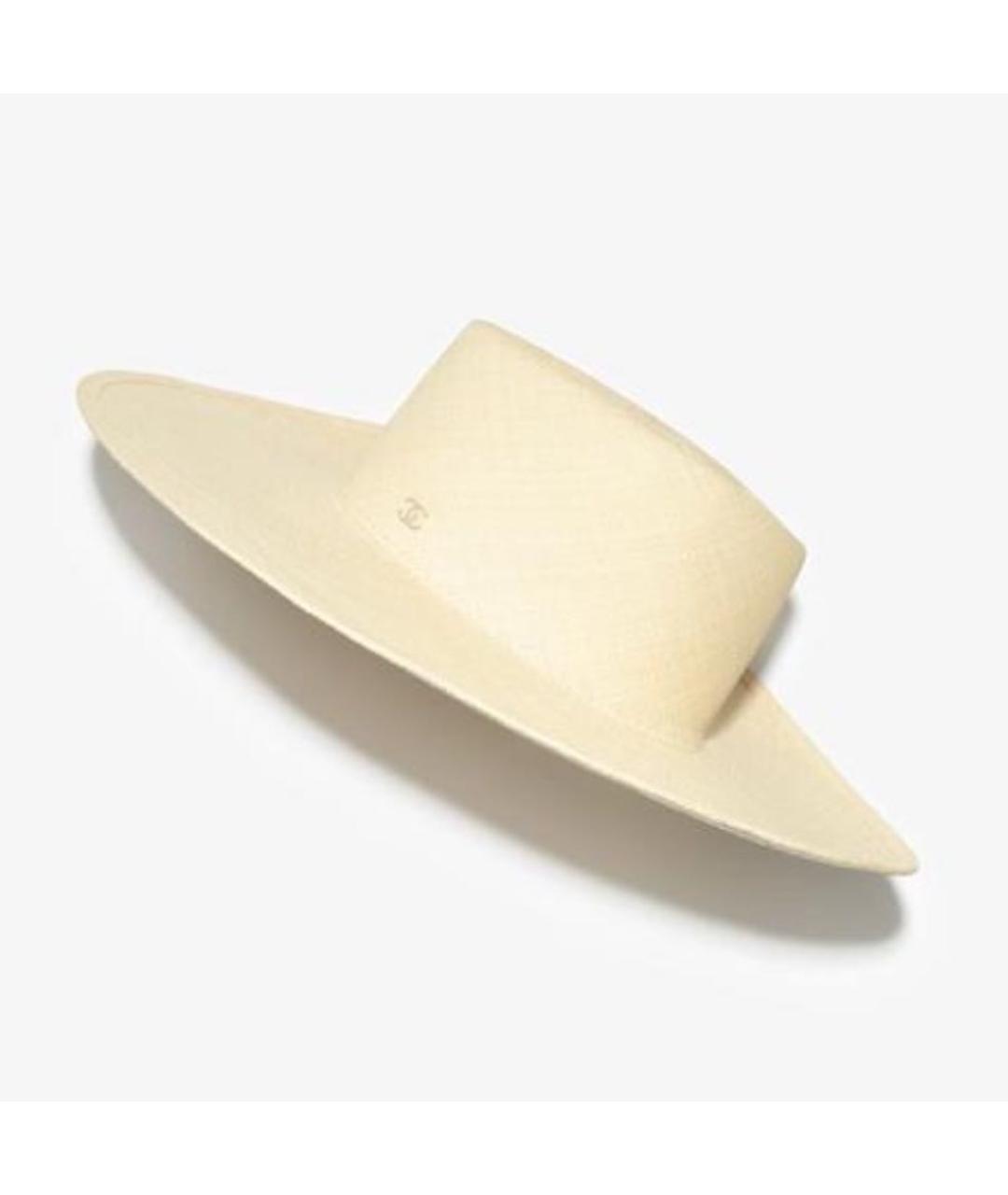 CHANEL Бежевая соломенная шляпа, фото 5