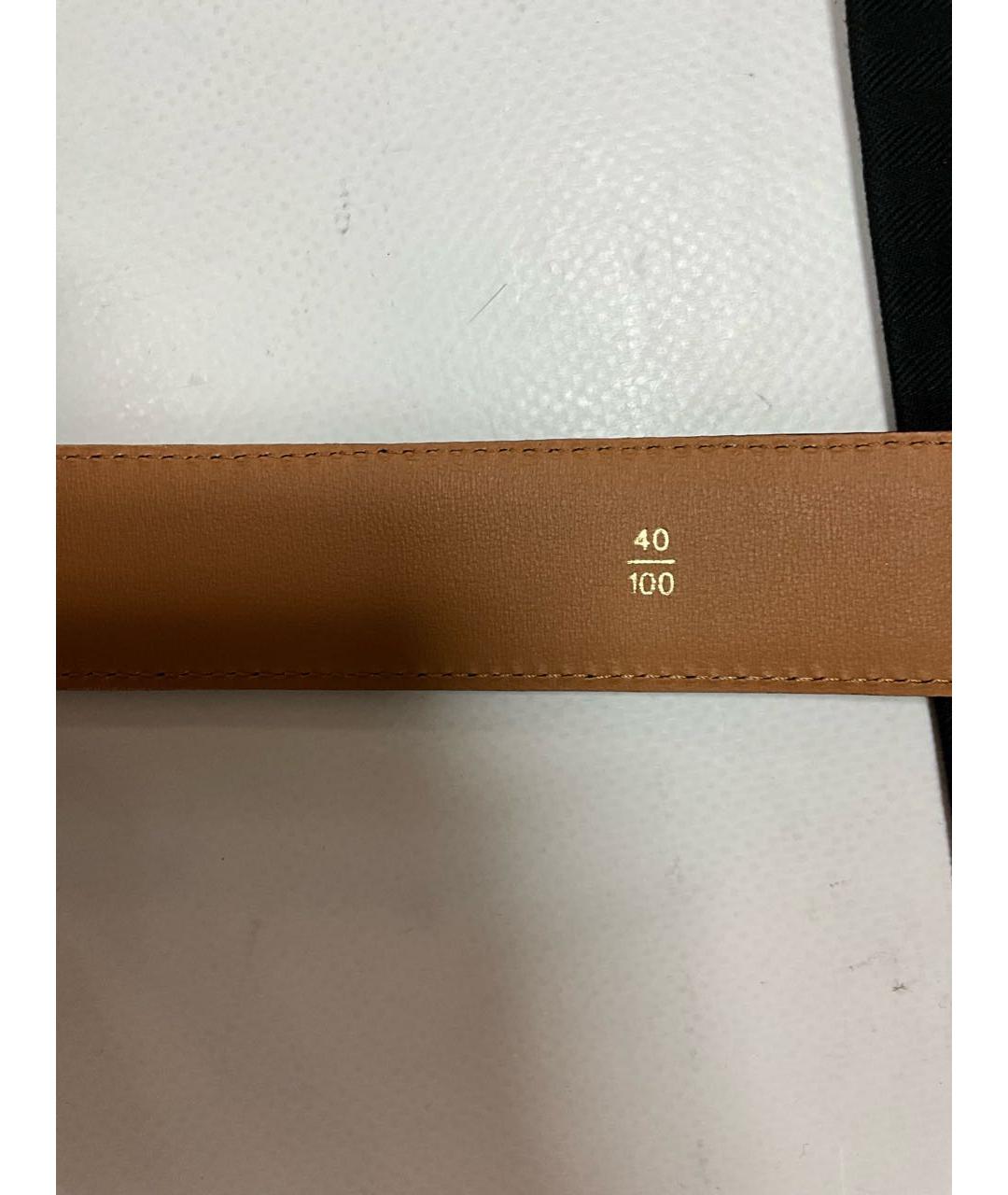 ZILLI Черный кожаный ремень, фото 3