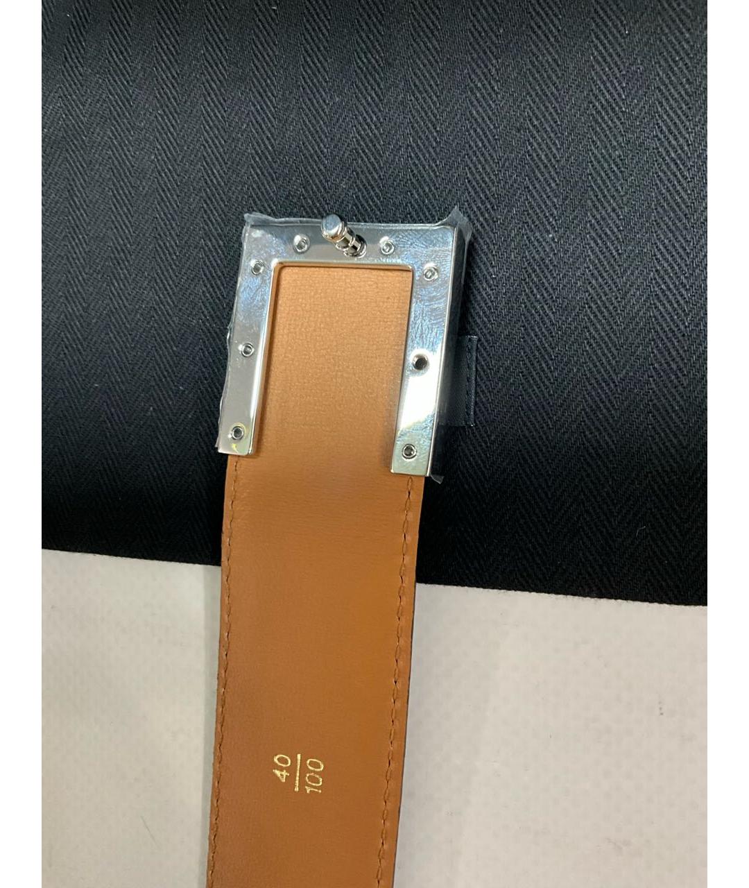 ZILLI Черный кожаный ремень, фото 4