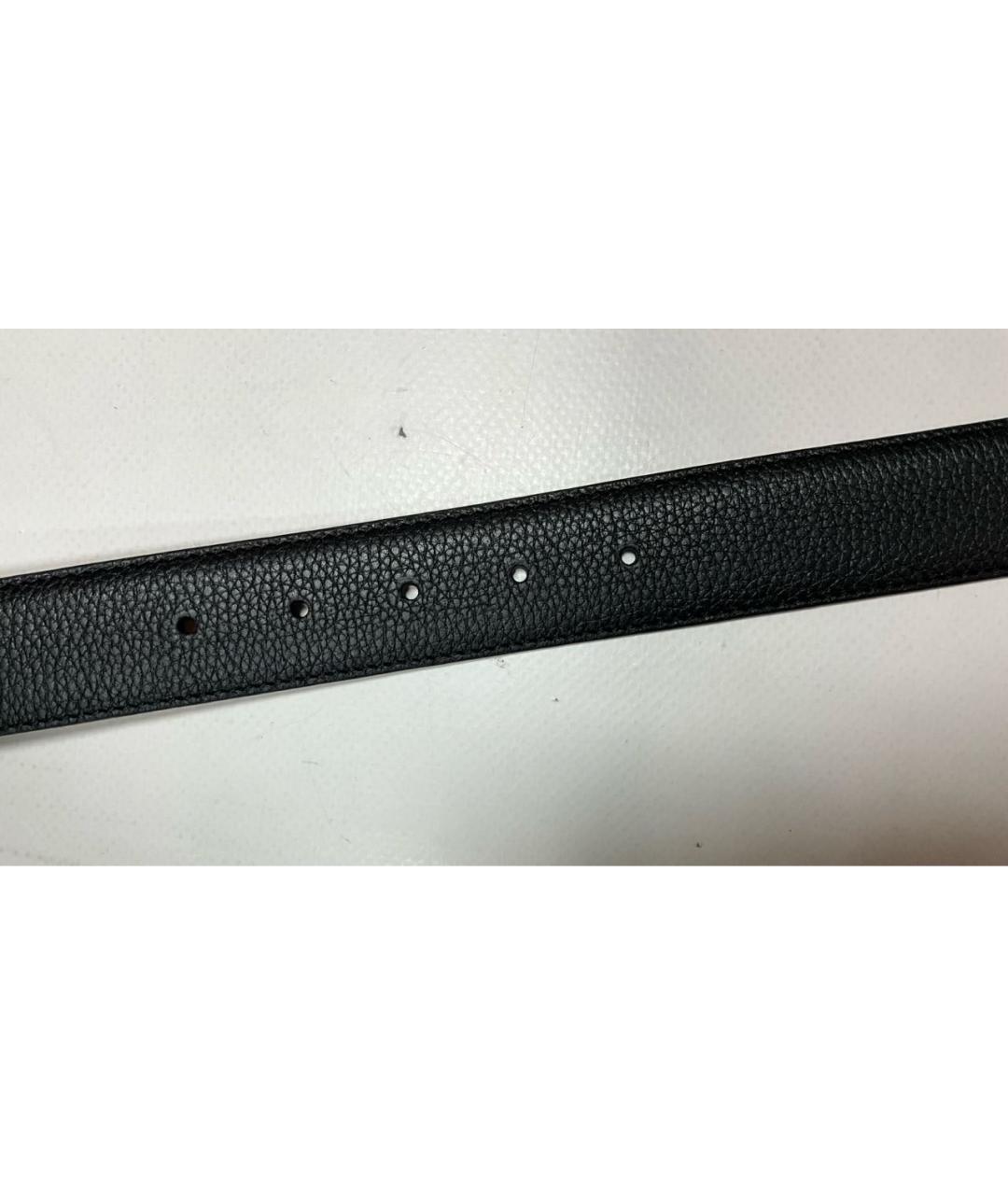 ZILLI Черный кожаный ремень, фото 8