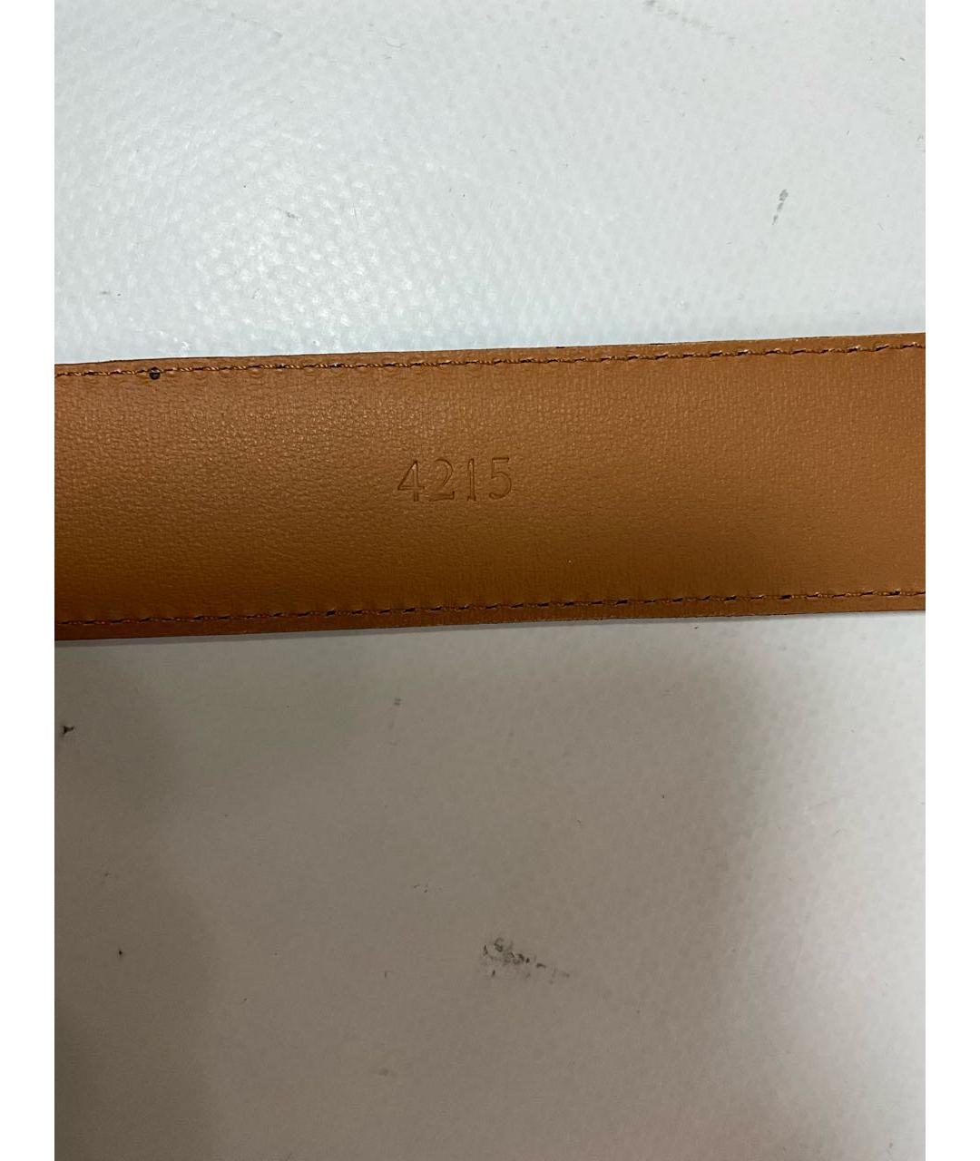 ZILLI Черный кожаный ремень, фото 5