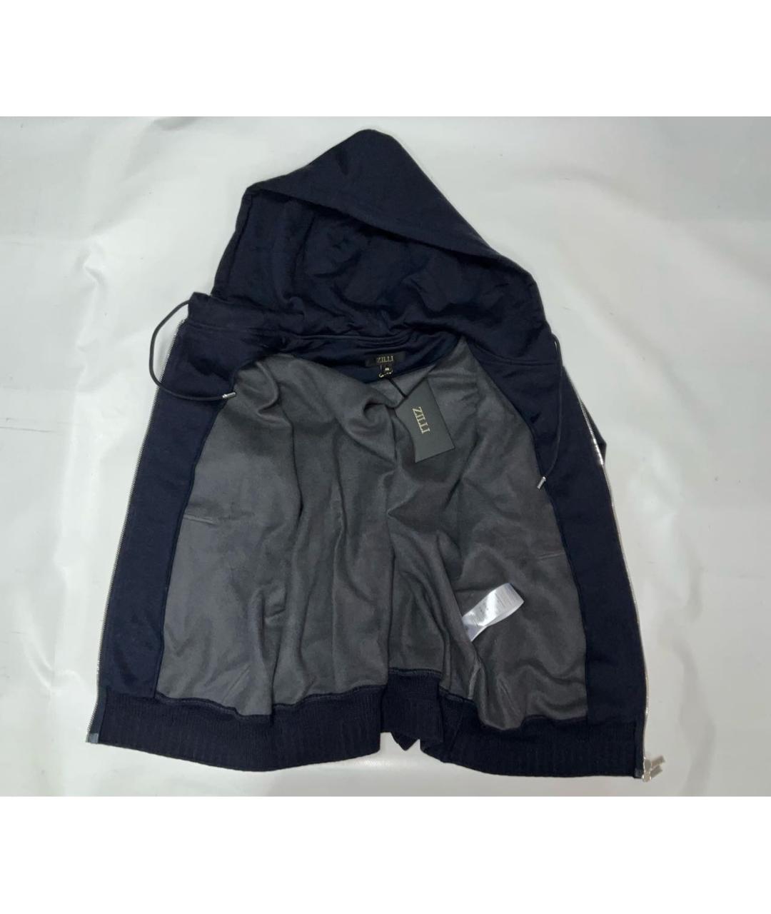 ZILLI Синий хлопковый спортивный костюм, фото 2