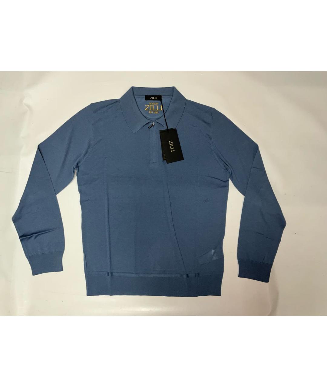 ZILLI Синий шерстяной джемпер / свитер, фото 8