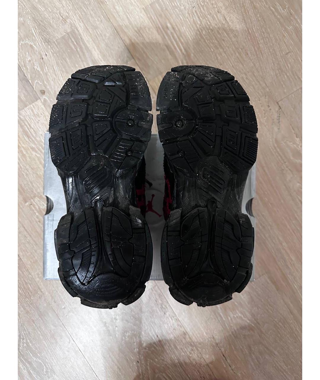 BALENCIAGA Черные текстильные низкие кроссовки / кеды, фото 8