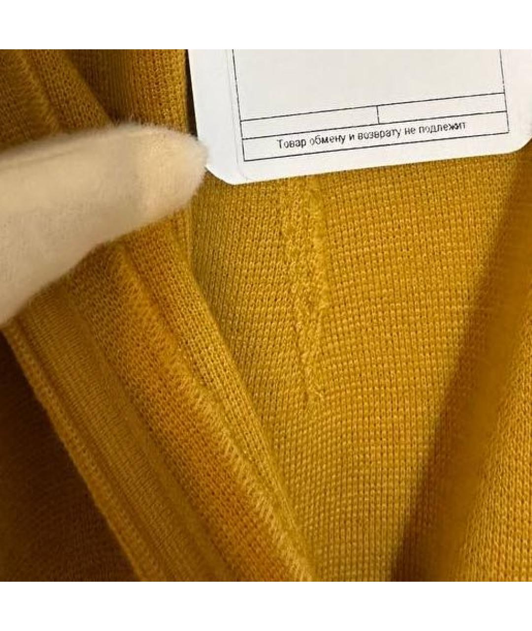 FENDI Горчичное шерстяное платье, фото 4