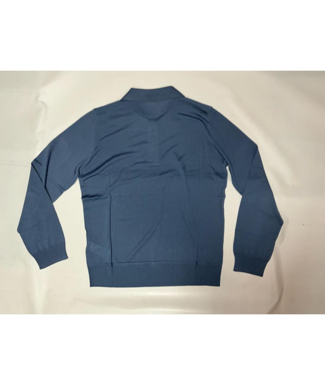 ZILLI Синий шерстяной джемпер / свитер, фото 6