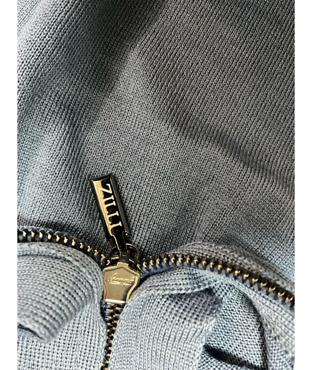 ZILLI Синий шерстяной джемпер / свитер, фото 5