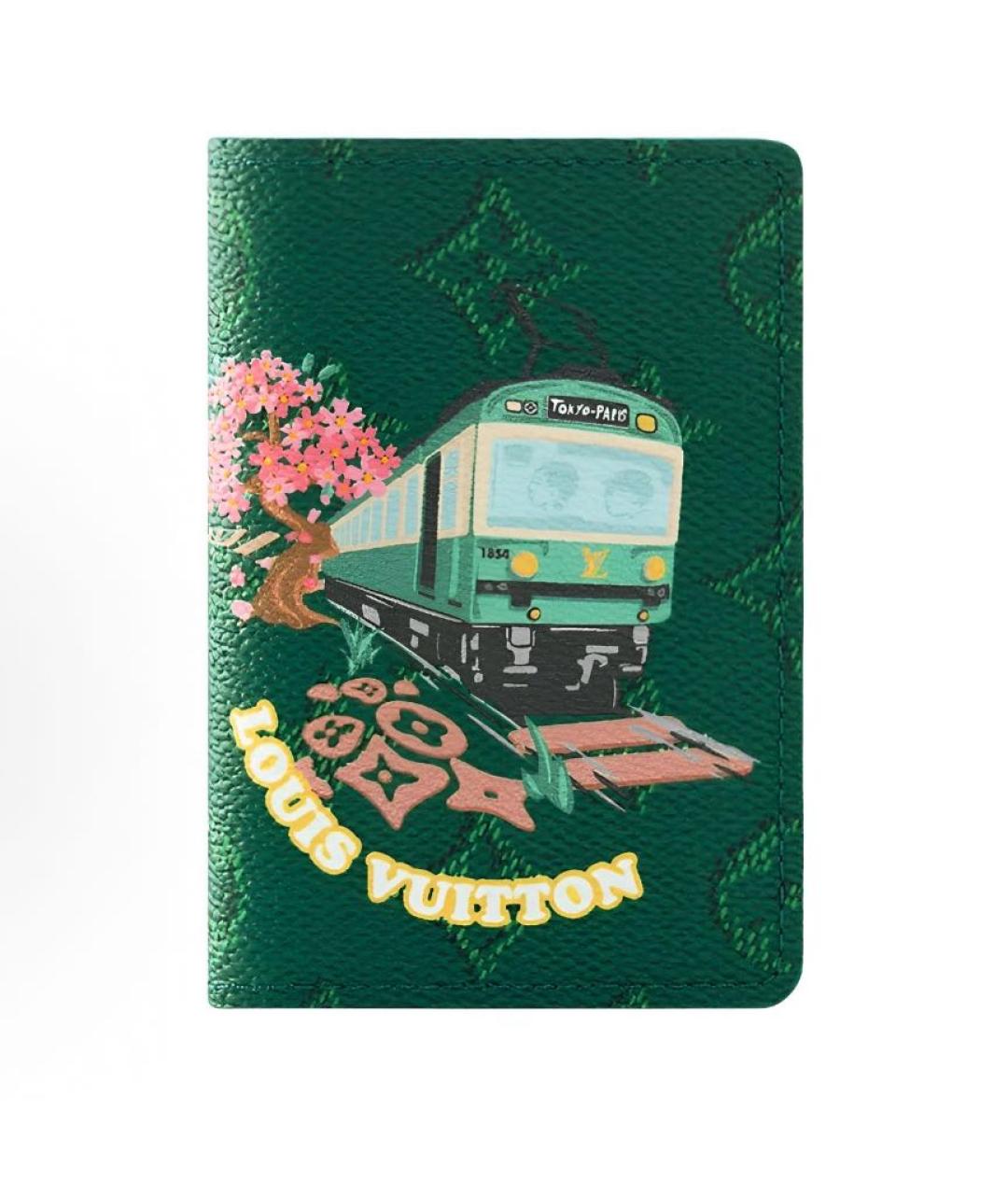 LOUIS VUITTON Зеленый кардхолдер, фото 5