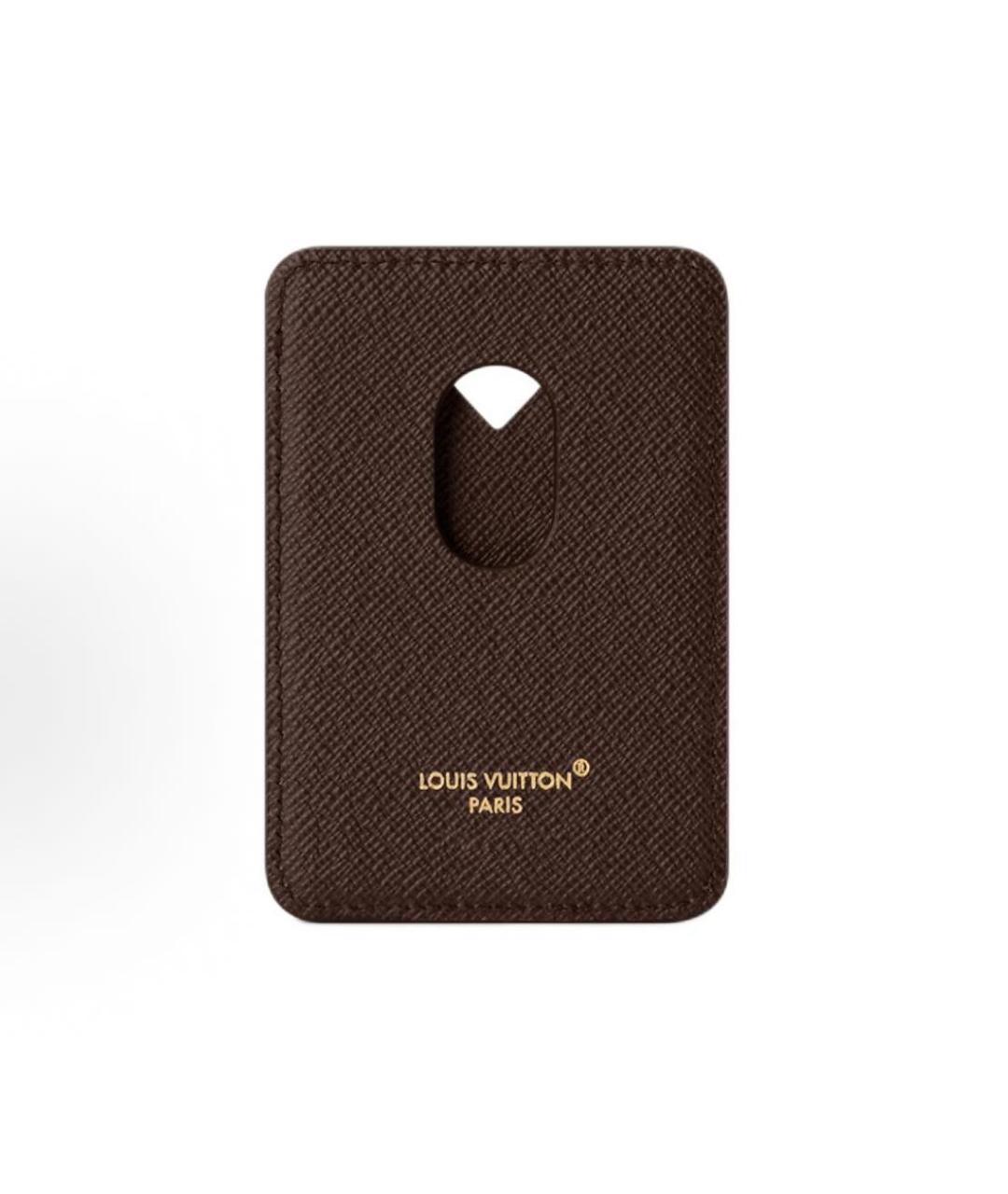 LOUIS VUITTON Коричневый кардхолдер, фото 2
