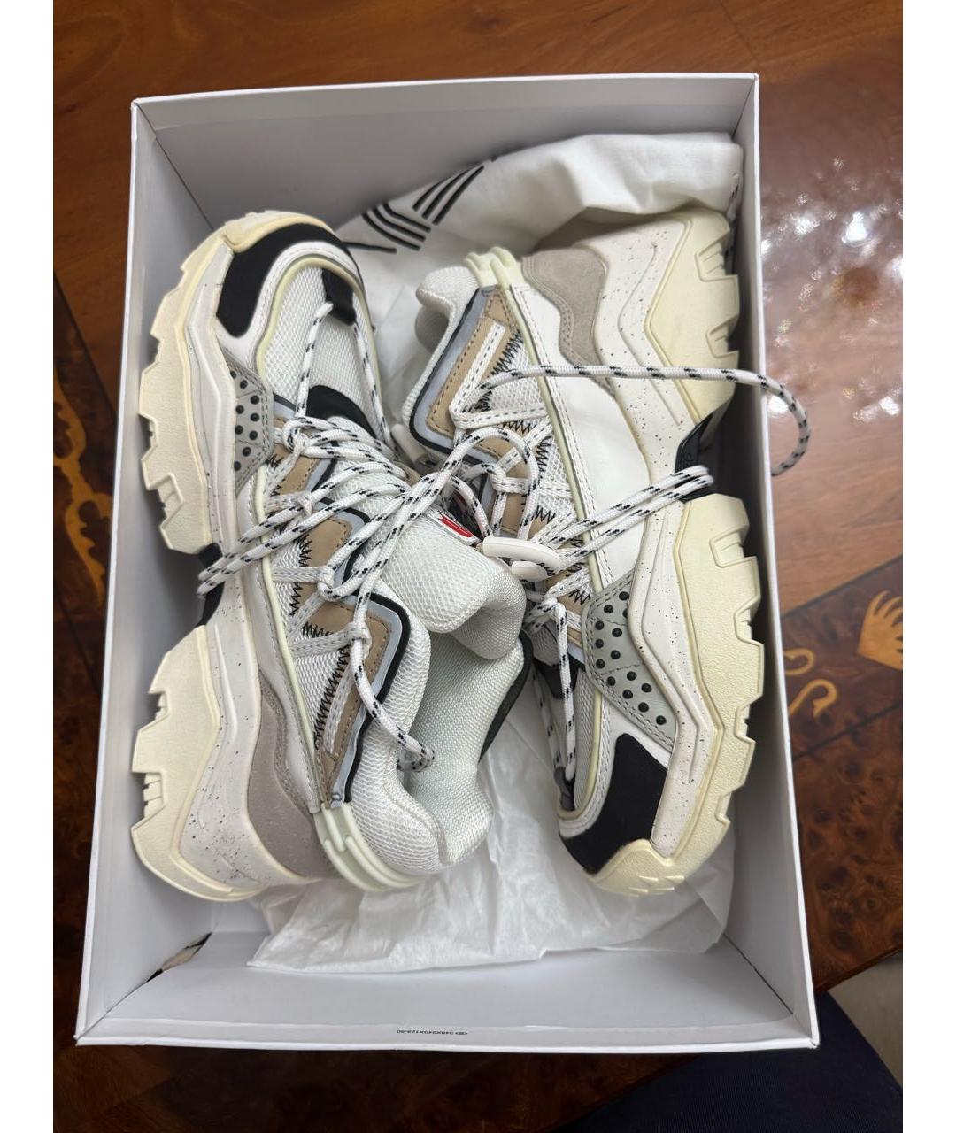 KENZO Белые кожаные кроссовки, фото 7