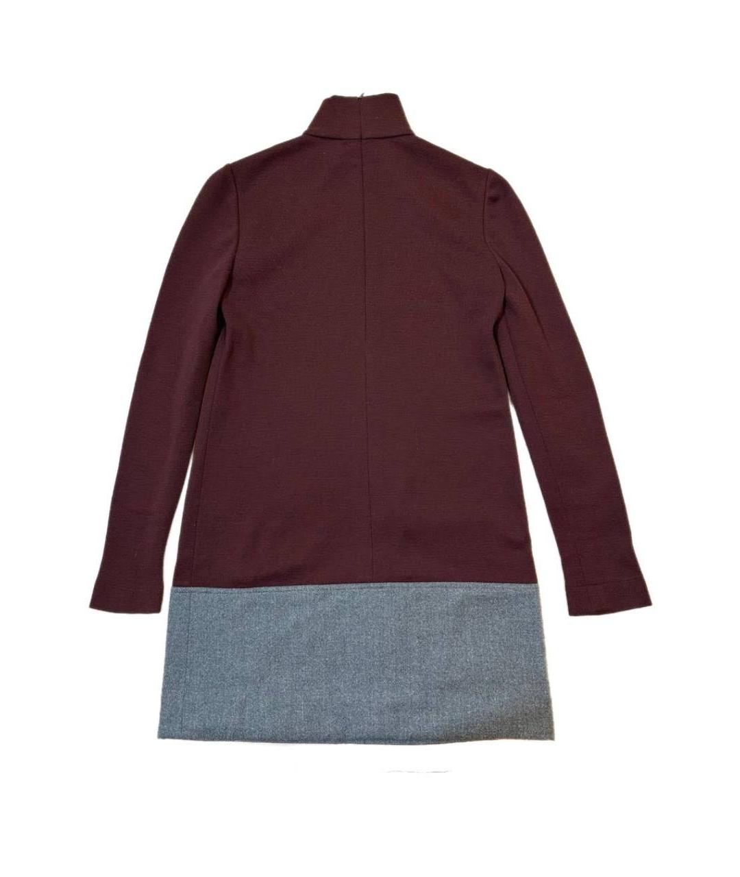 FENDI Бордовое шерстяное платье, фото 2