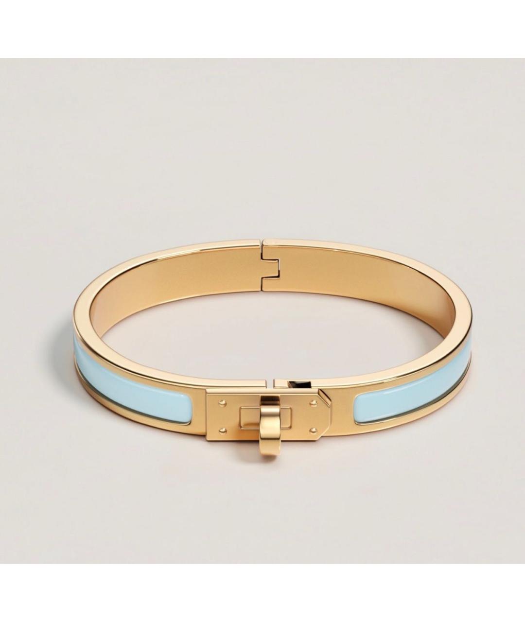 HERMES Голубой металлический браслет, фото 4