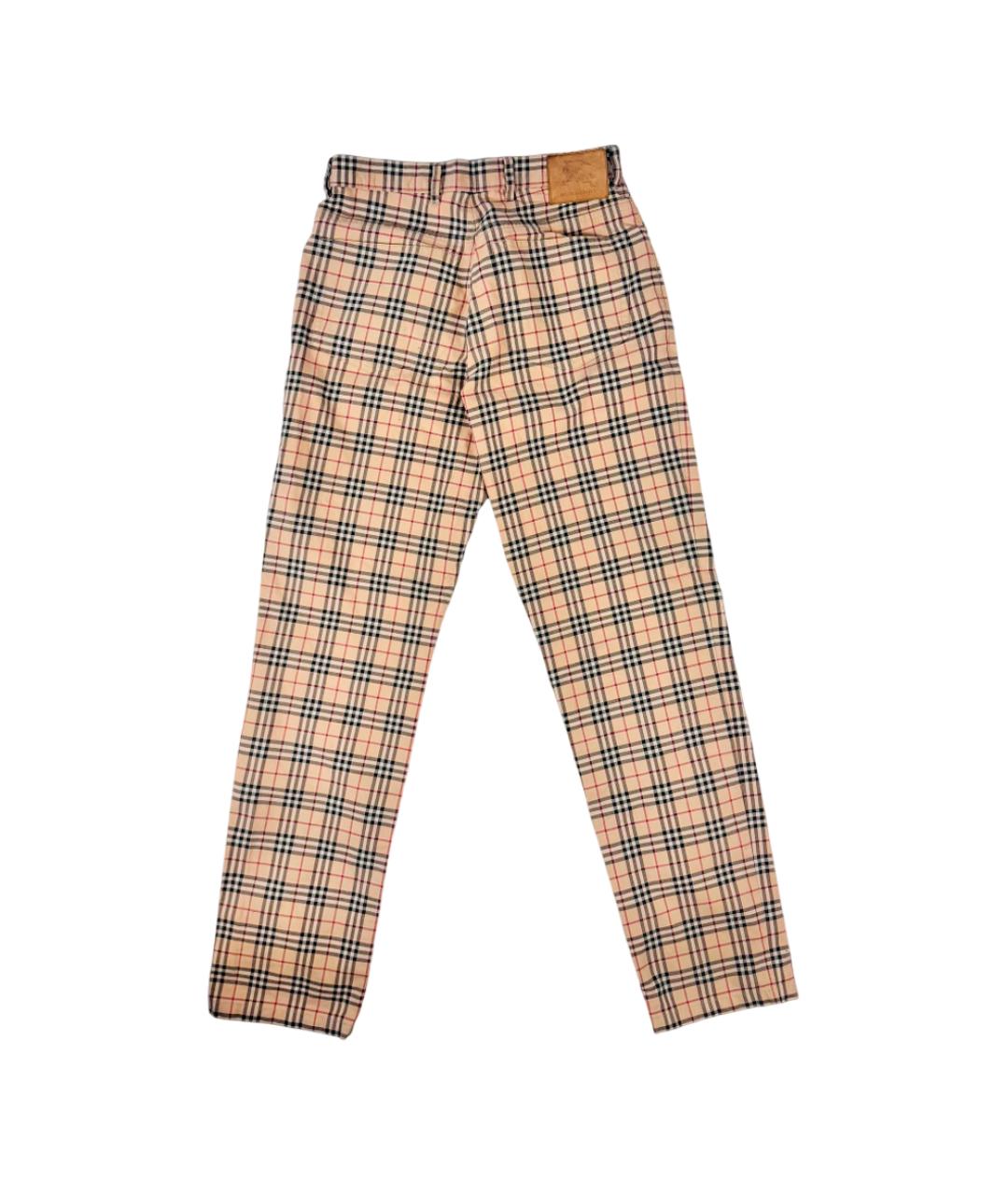 BURBERRY Бежевые хлопковые джинсы скинни, фото 2