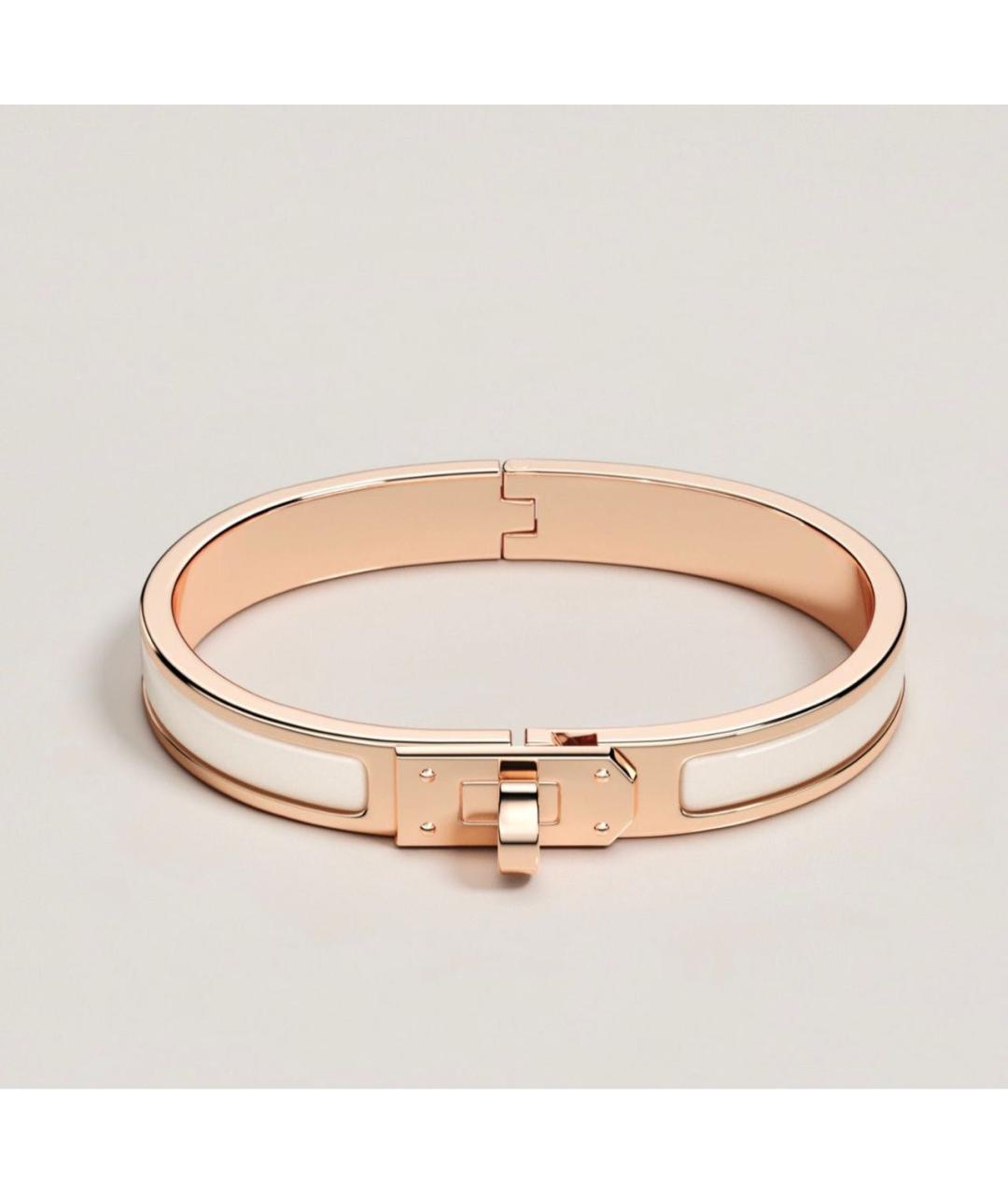 HERMES Золотой металлический браслет, фото 4