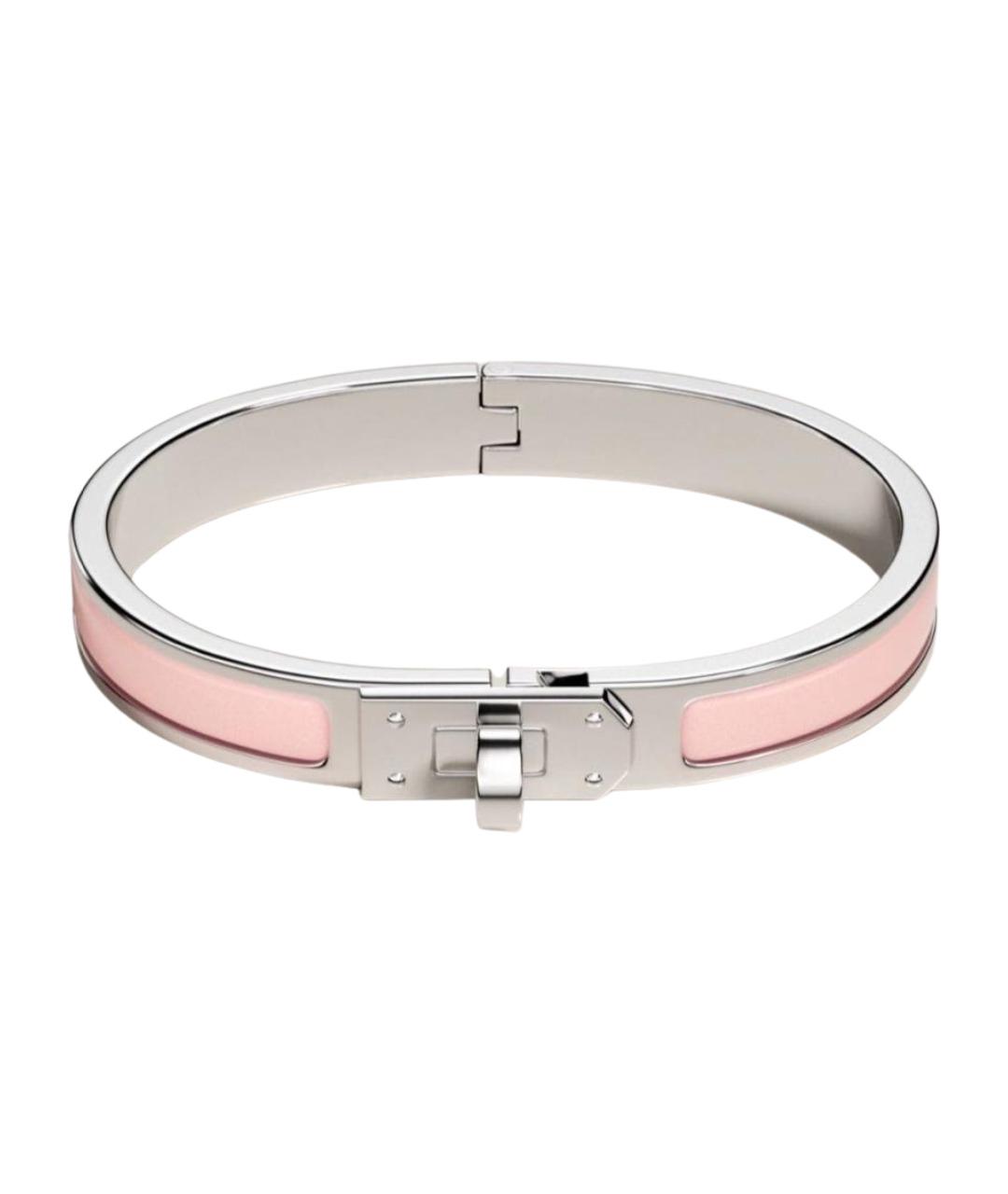 HERMES Розовый металлический браслет, фото 1