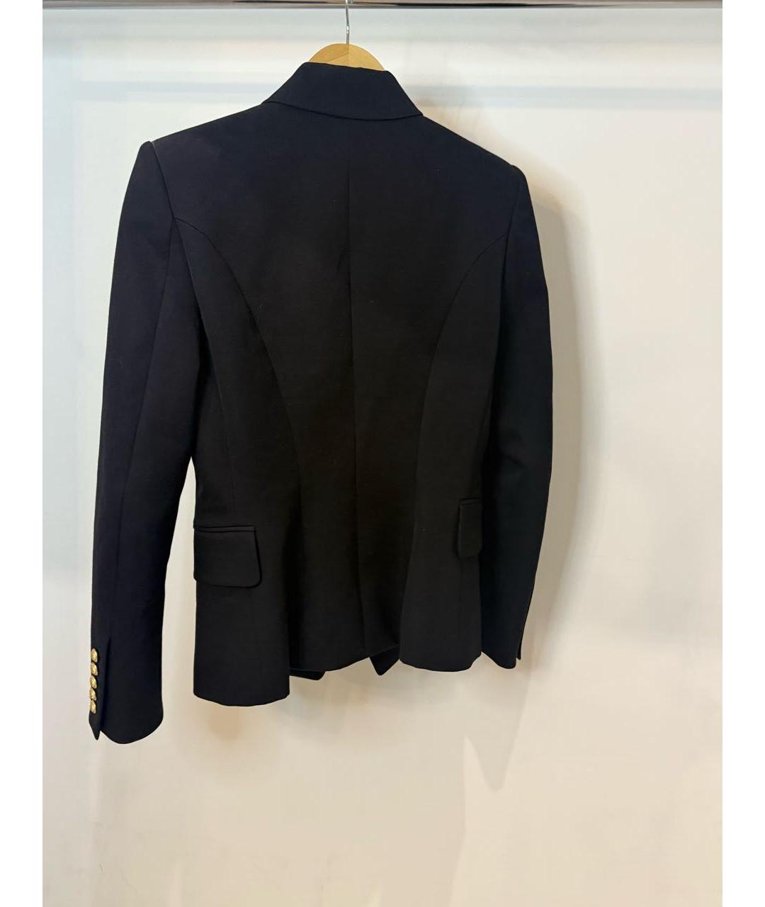 BALMAIN Черный шерстяной жакет/пиджак, фото 2