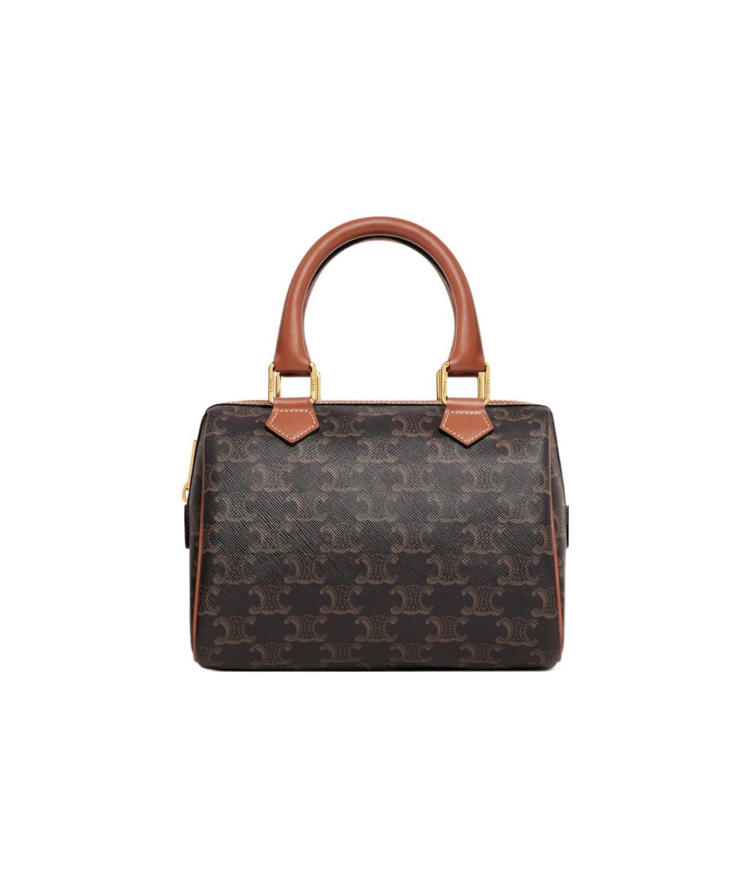 CELINE Коричневая кожаная сумка через плечо, фото 1