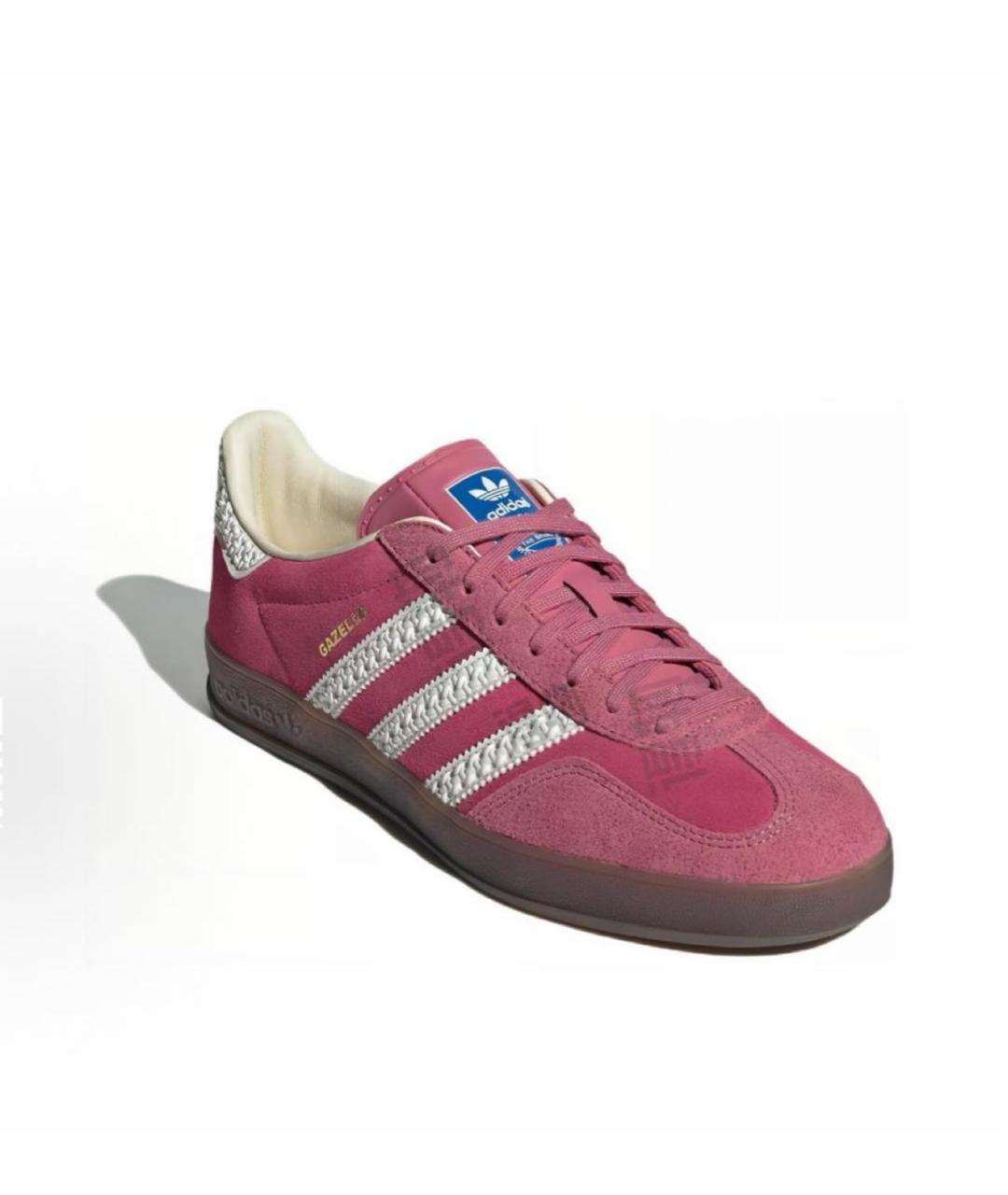 ADIDAS Розовые замшевые кеды, фото 2