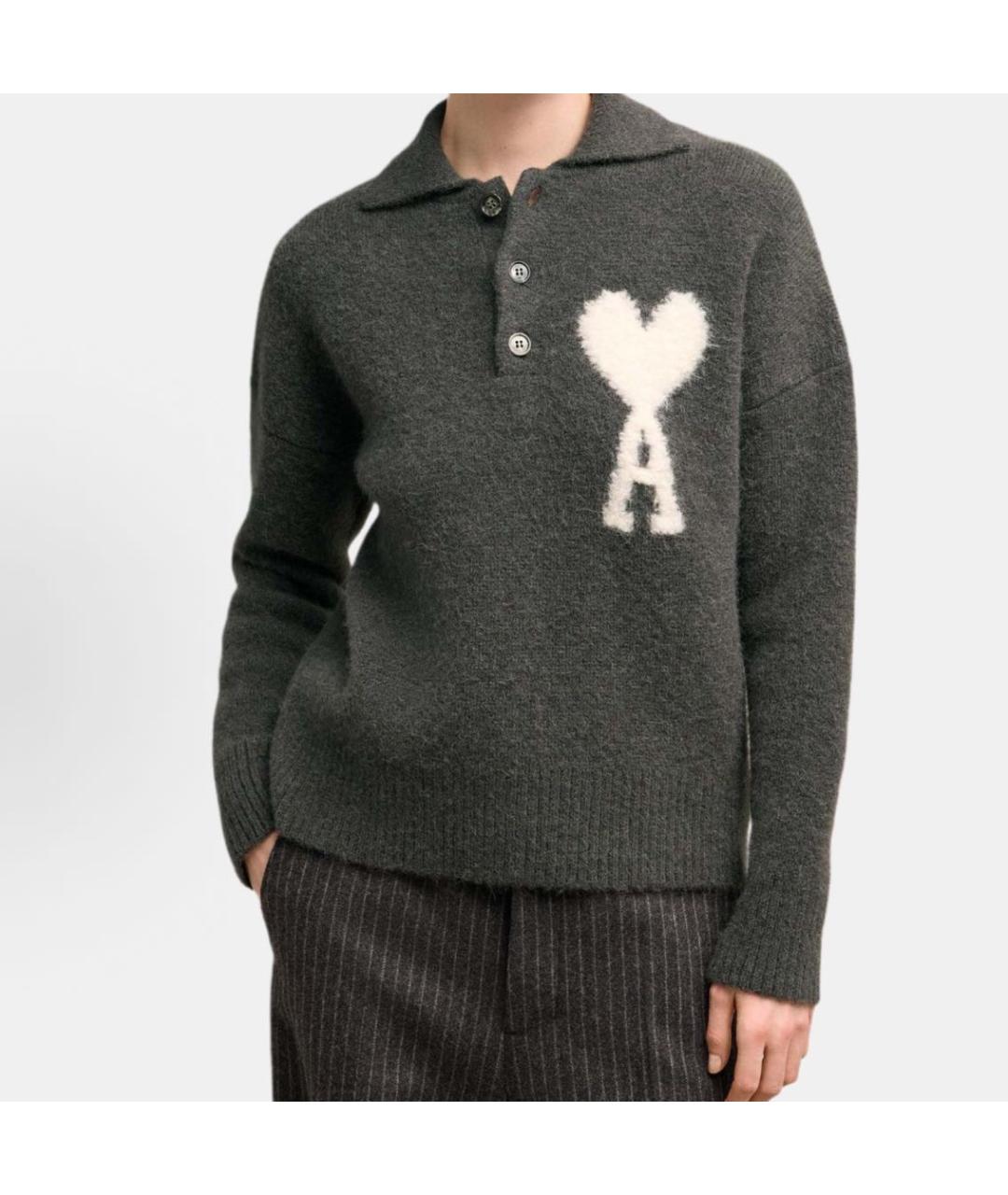 Ami Paris Антрацитовый джемпер / свитер, фото 2