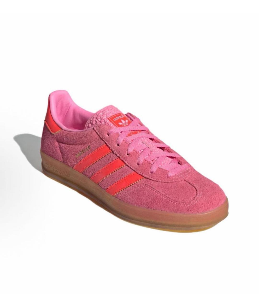 ADIDAS Розовые замшевые кеды, фото 2