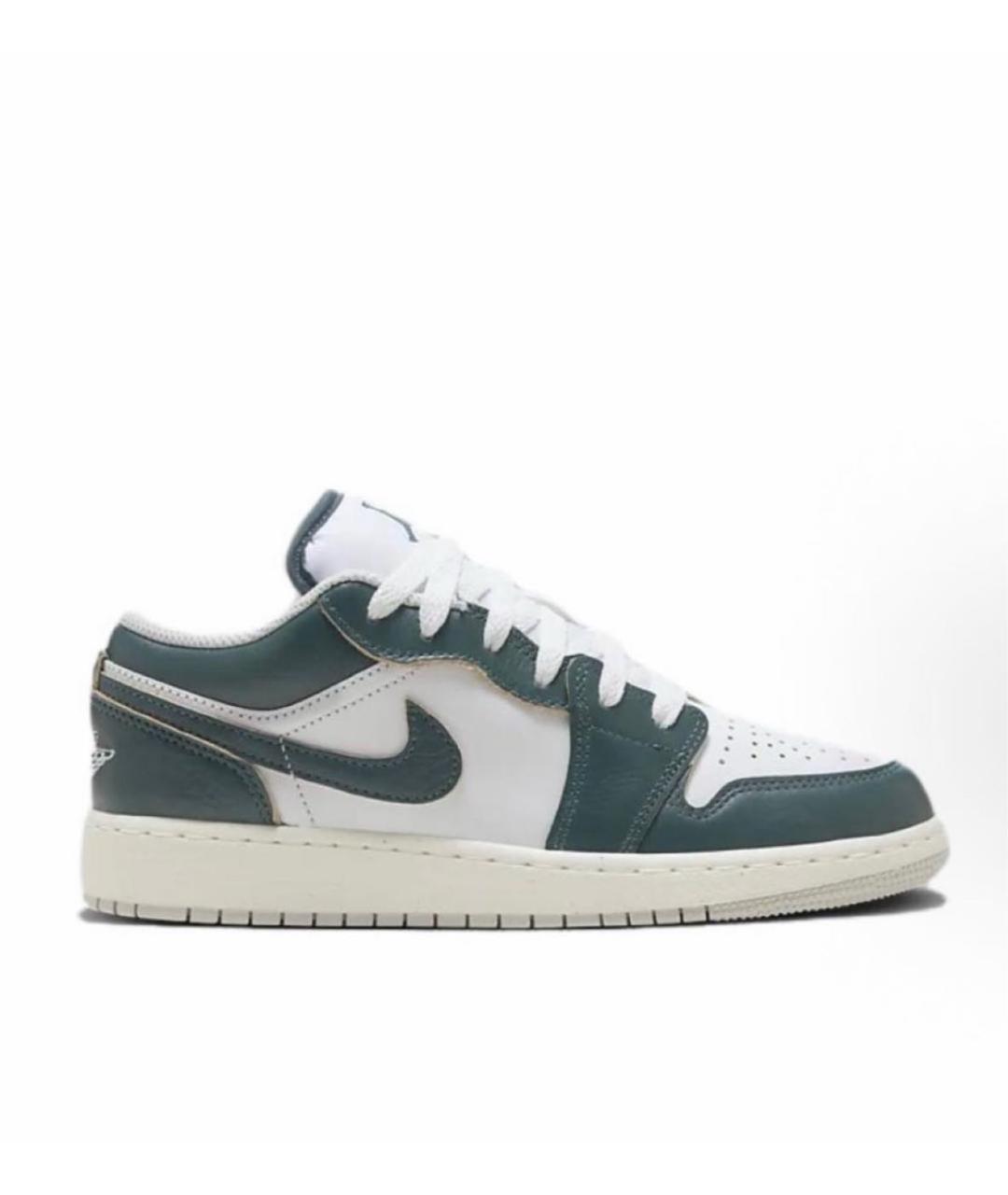 JORDAN Зеленые кожаные кроссовки, фото 3