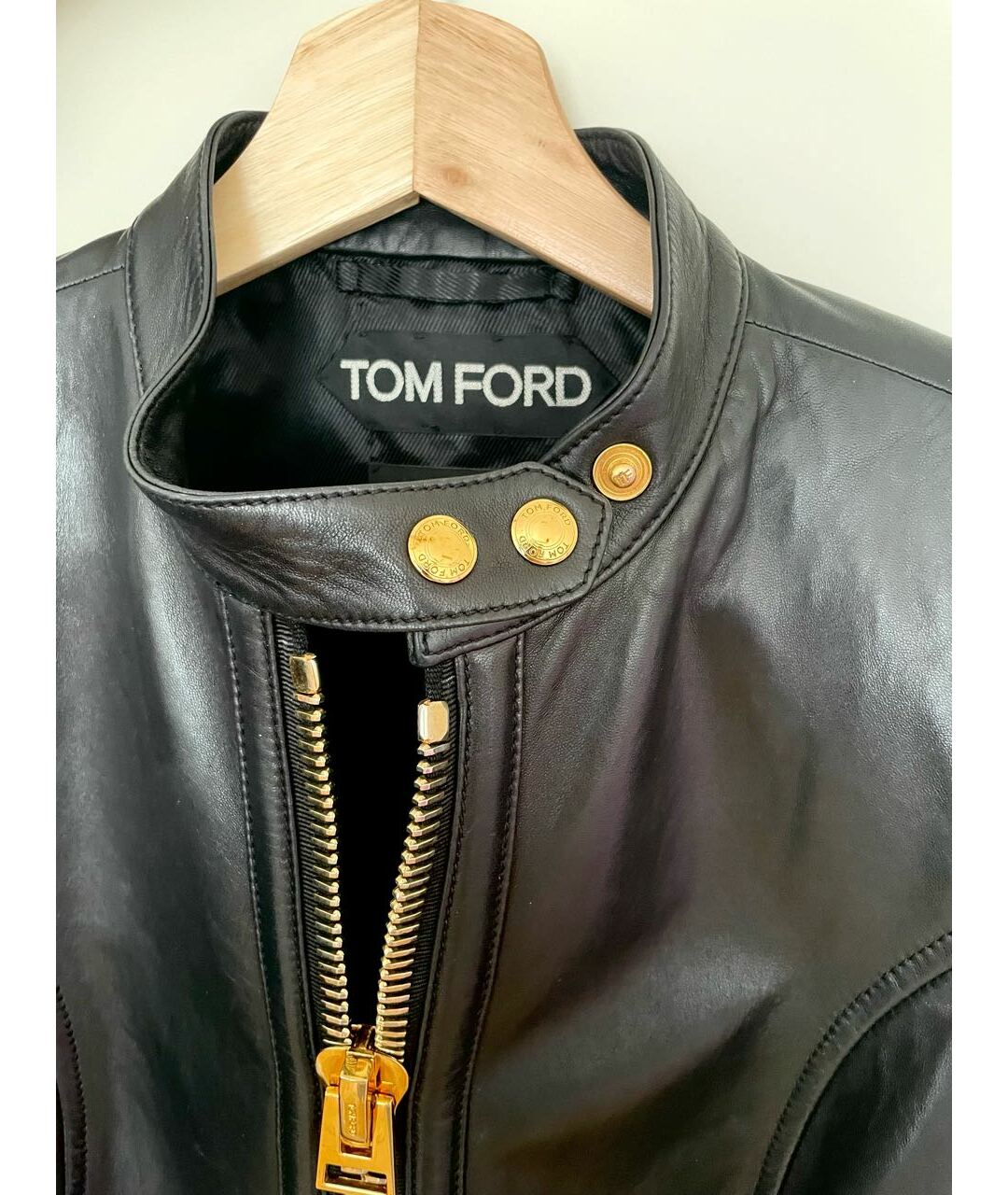 TOM FORD Черная кожаная куртка, фото 4