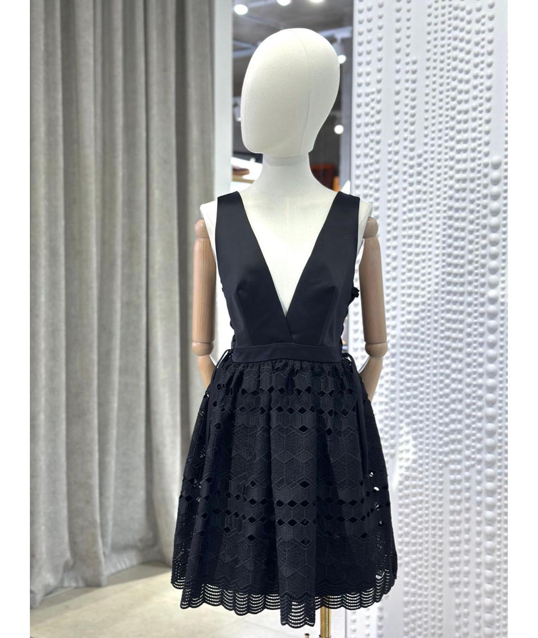 SANDRO Черное повседневное платье, фото 3