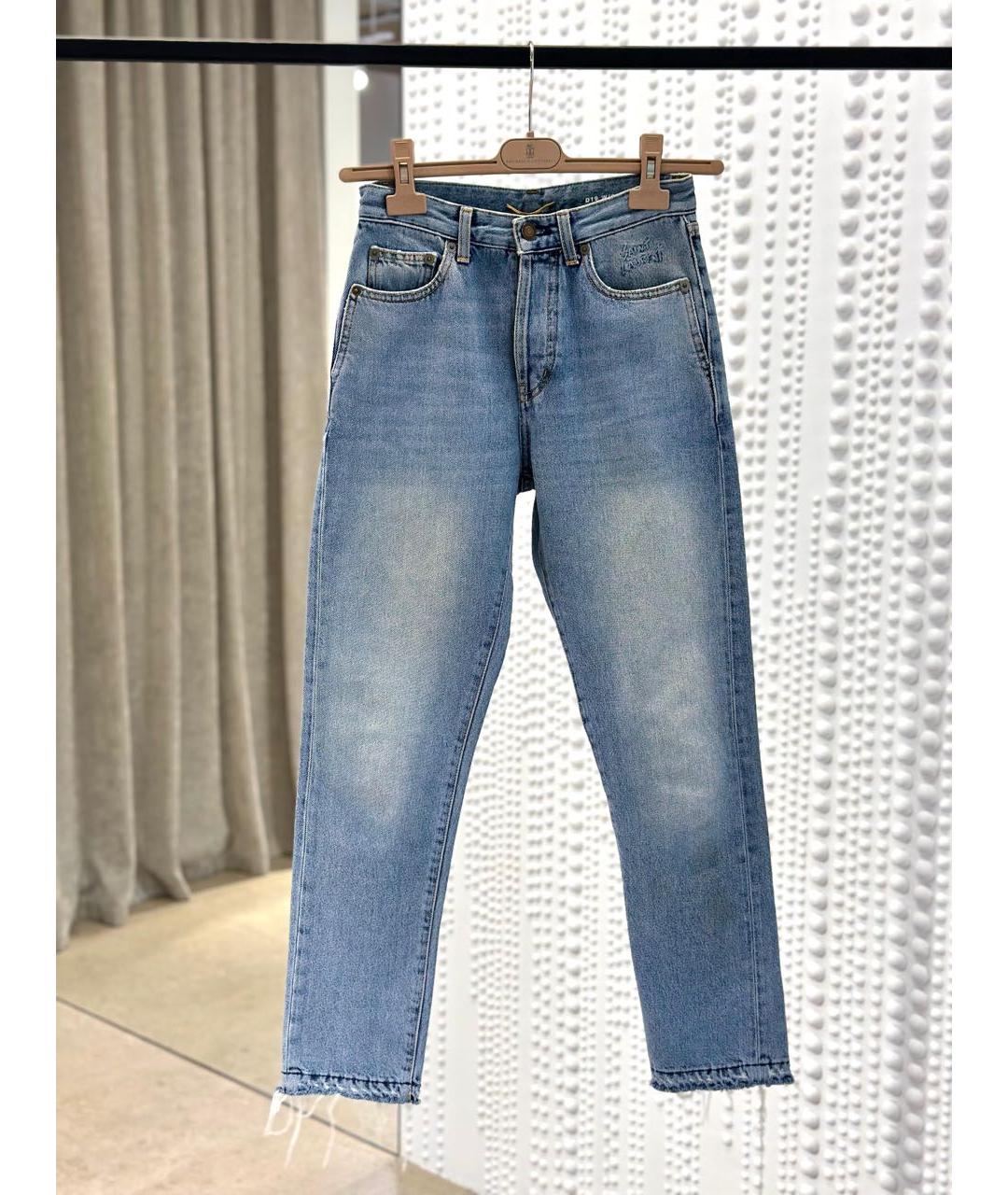 SAINT LAURENT Голубые джинсы слим, фото 3