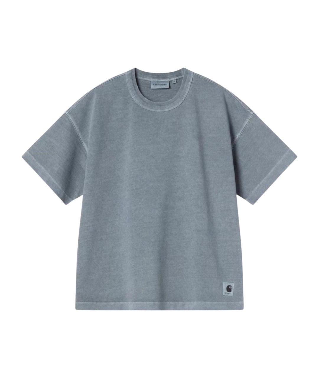 CARHARTT WIP Синяя хлопковая футболка, фото 1