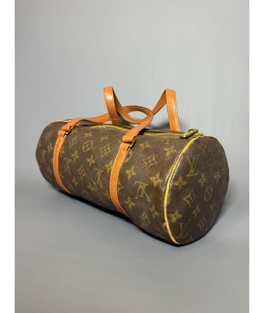 LOUIS VUITTON Коричневая сумка с короткими ручками, фото 2