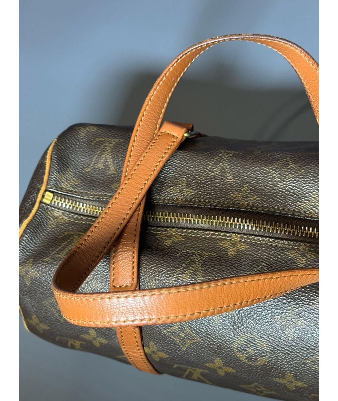 LOUIS VUITTON Коричневая сумка с короткими ручками, фото 6