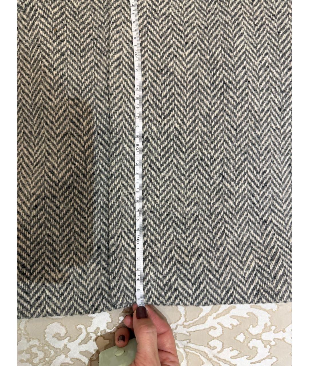 WEEKEND MAX MARA Серое шерстяное пальто, фото 2