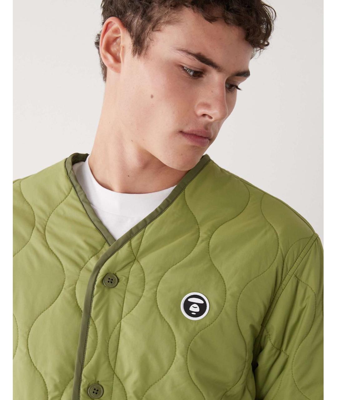 BAPE Зеленая полиэстеровая куртка, фото 3