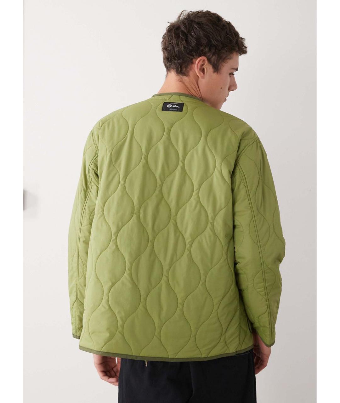 BAPE Зеленая полиэстеровая куртка, фото 5