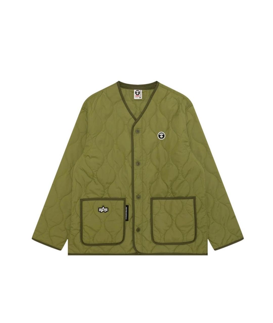 BAPE Зеленая полиэстеровая куртка, фото 7