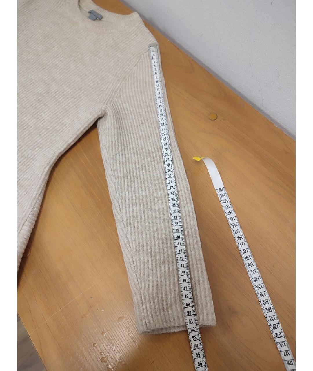 COS Бежевый шерстяной джемпер / свитер, фото 6