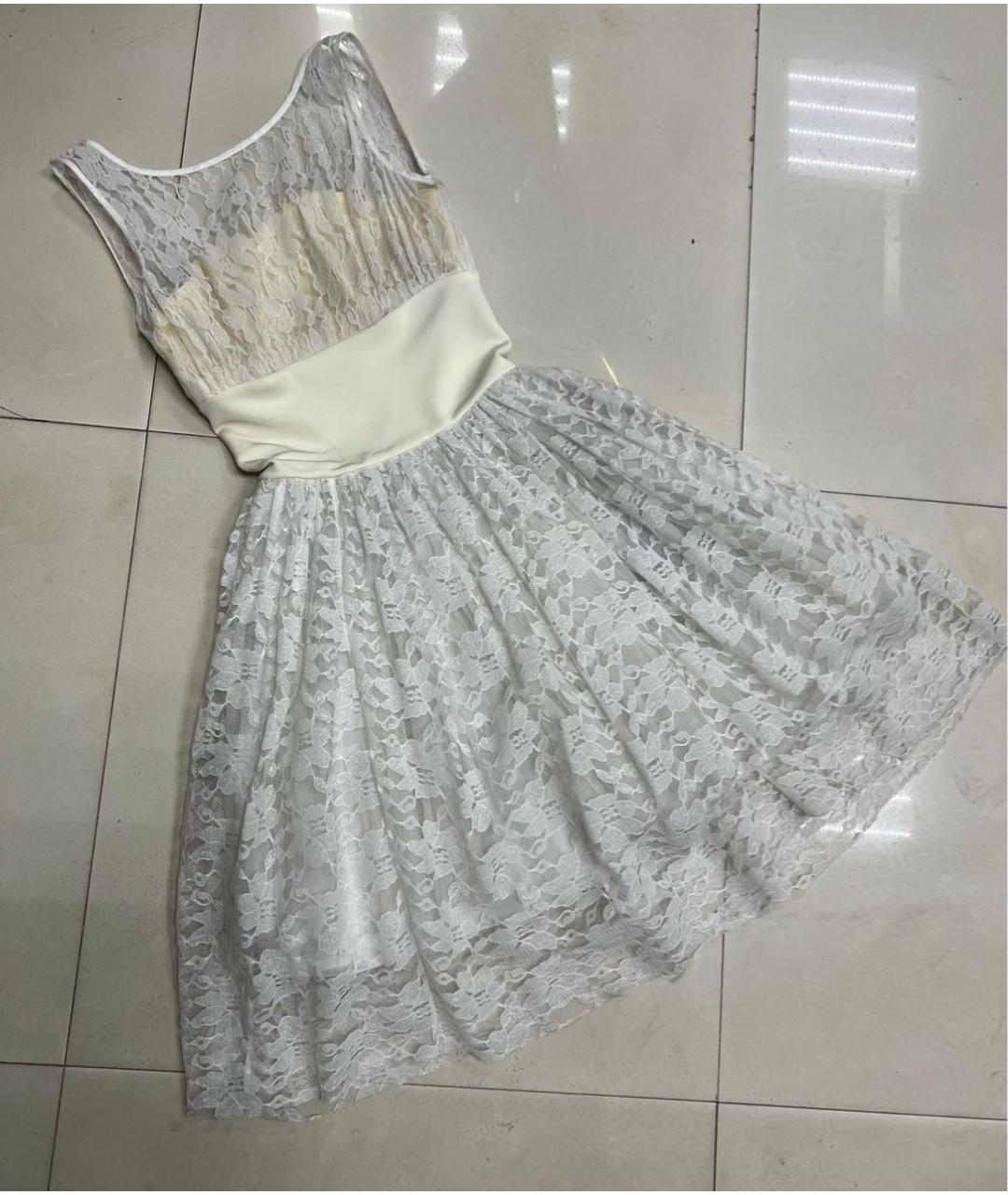 PHILIPP PLEIN Белое кружевное платье, фото 8